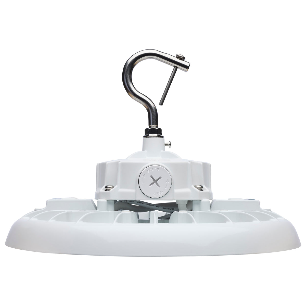 Wattage 80W/100W/120W and CCT Selectable 3K/4K/5K LED UFO High Bay - 120-347 Volt - White Finish
