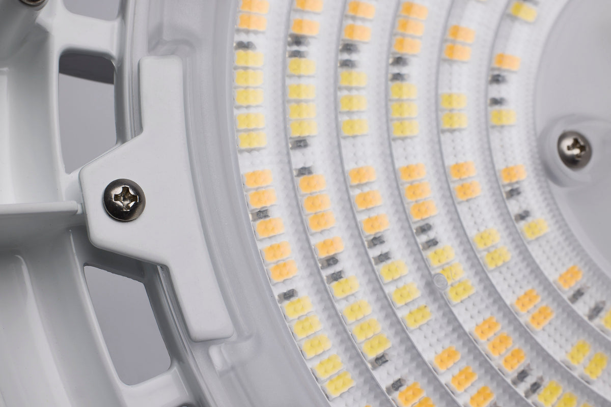 Wattage 80W/100W/120W and CCT Selectable 3K/4K/5K LED UFO High Bay - 120-347 Volt - White Finish