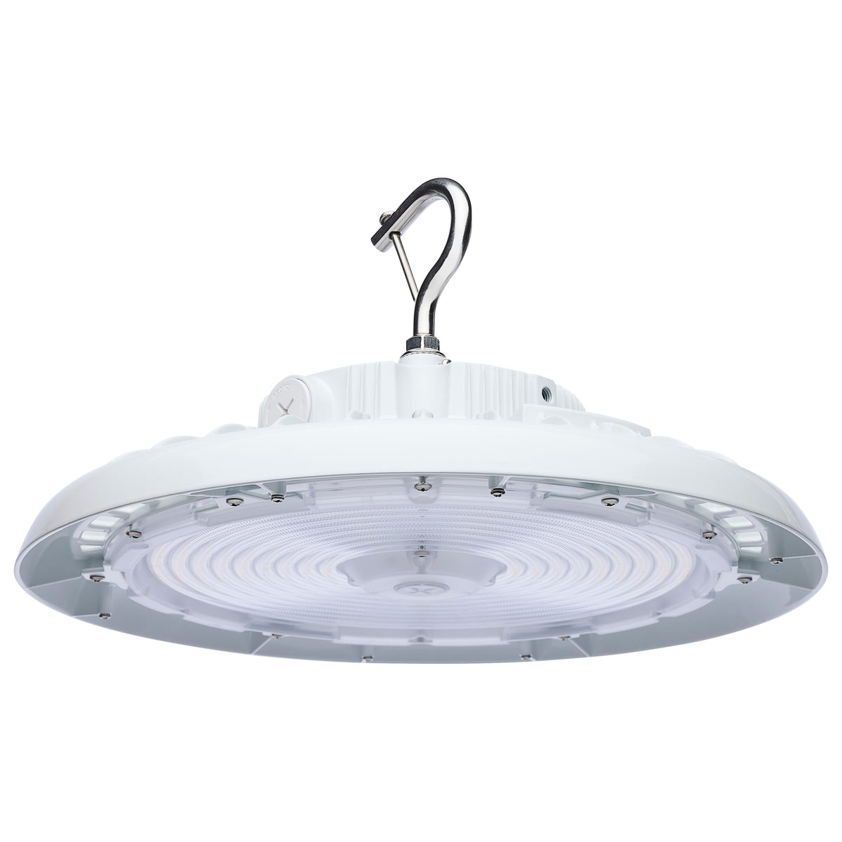 Wattage 150W/175W/200W and Selectable 3K/4K/5K LED UFO High Bay - 120-347 Volt - White Finish