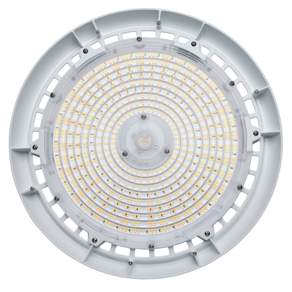 Wattage 150W/175W/200W and CCT Selectable 3K/4K/5K LED UFO High Bay - 120-347 Volt - White Finish