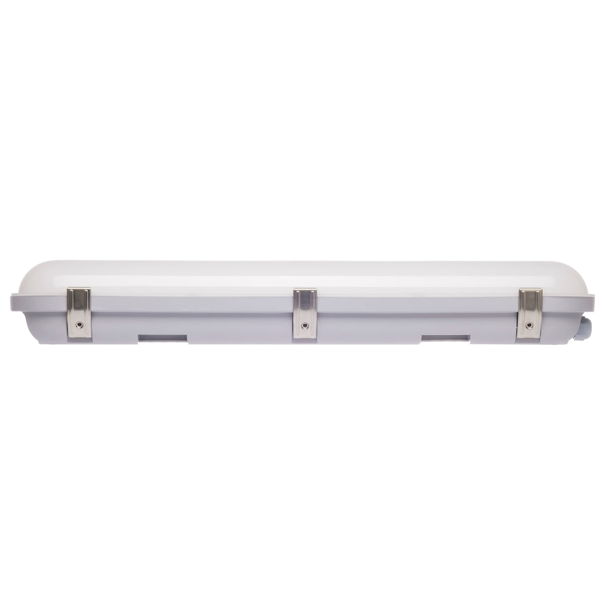 2 Foot - 20 Watt - Vapor Proof Linear Fixture - CCT Selectable - IP65 and IK08 Rated - 0-10V Dimming - 120V-347V - Gray Finish