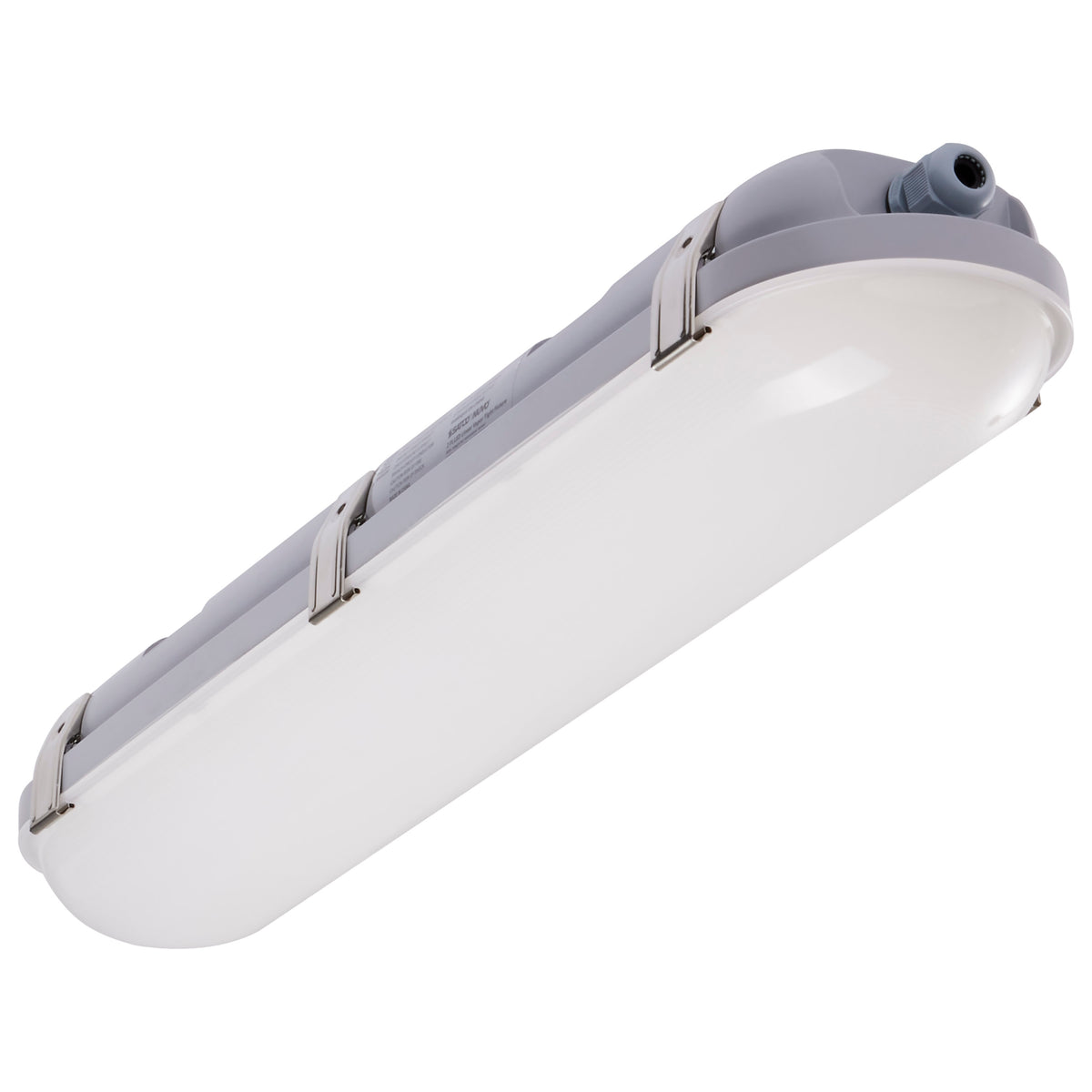 2 Foot - 20 Watt - Vapor Proof Linear Fixture with Integrated Microwave Sensor - Selectable - IP65 and IK08 Rated - 120V-347V