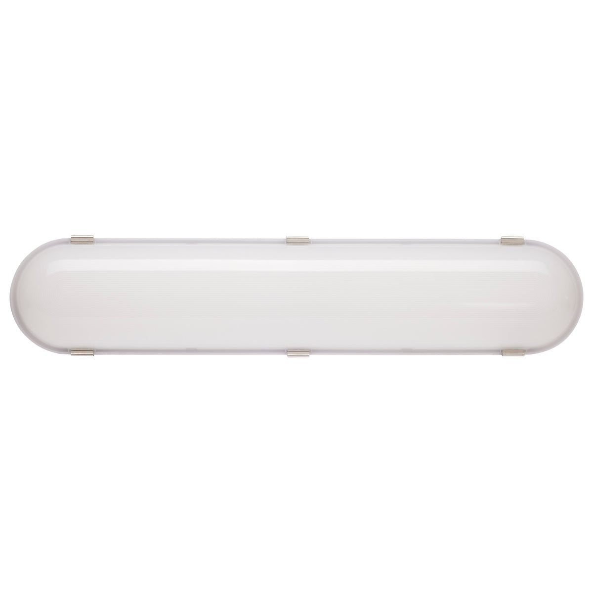 2 Foot - 20 Watt - Vapor Proof Linear Fixture with Integrated Microwave Sensor - CCT Selectable - IP65 and IK08 Rated - 120V-347V - Gray Finish