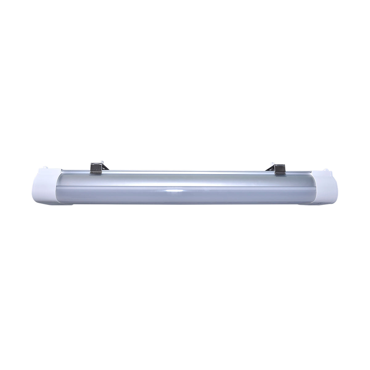 2 Foot - 20 Watt - LED Tri-Proof Linear Fixture - Selectable - IP65 and IK08 Rated - 0-10V Dimming - White / Gray Finish bulb
