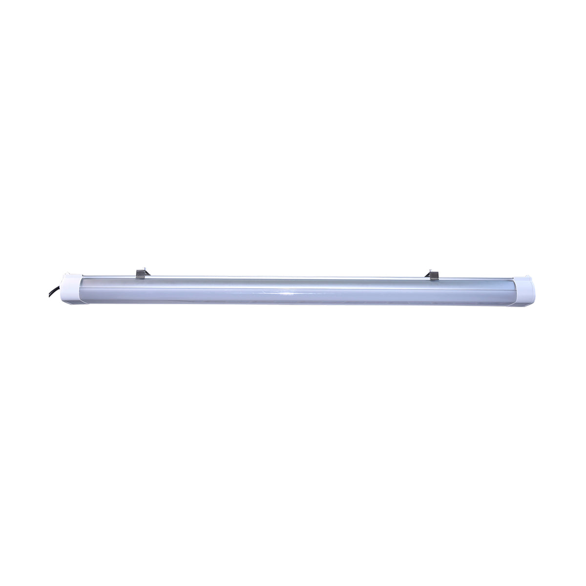 4 Foot - LED Tri-Proof Linear Fixture with Integrated Microwave Sensor - & Wattage Selectable - IP65 and IK08 Rated - White