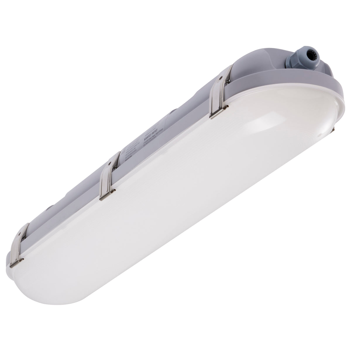 20 Watt LED 2 Foot Linear Vapor Proof Fixture - Emergency Battery - Integrated Microwave Sensor - 3K/4K/5K Selectable