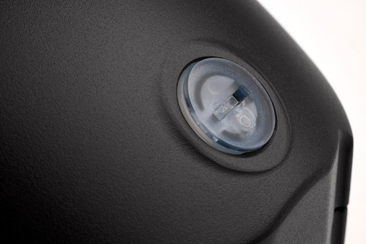 Oval Small Emergency Wall Pack - LED - CCT Selectable - Photocell - Black Finish