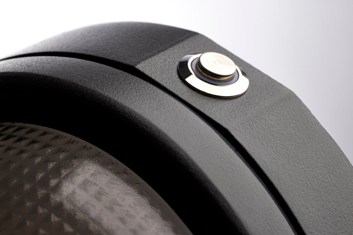 Oval Small Emergency Wall Pack - LED - CCT Selectable - Photocell - Black Finish