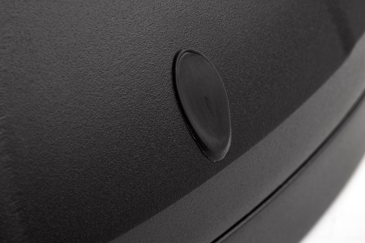 Oval Small Emergency Wall Pack - LED - CCT Selectable - Photocell - Black Finish