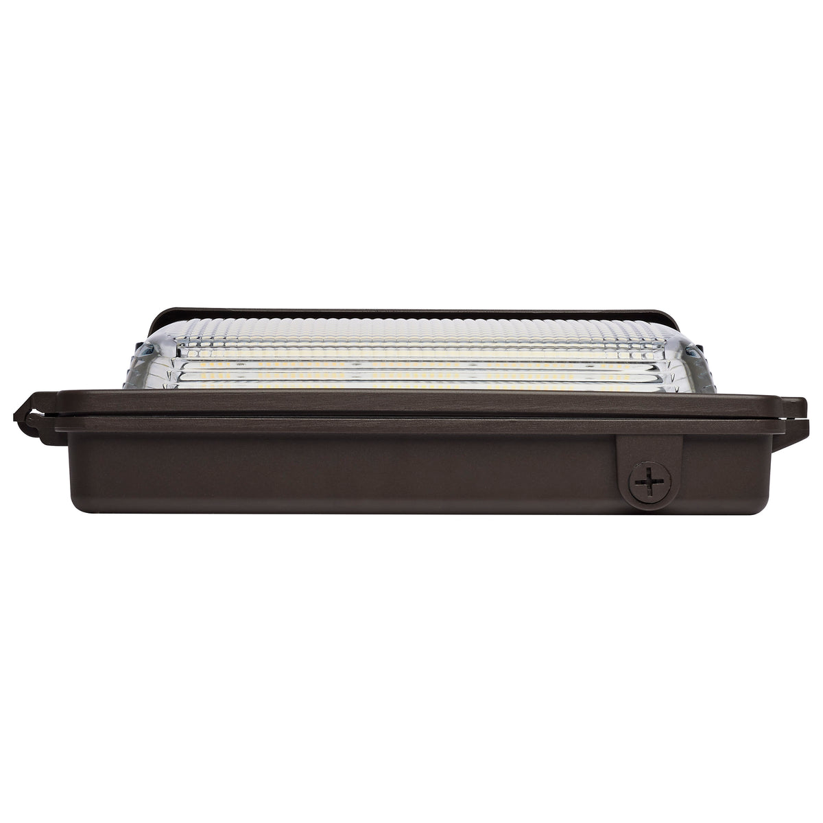 LED Low Profile Wall Pack - Wattage 30/45/60W and CCT 3K/4K/5K Selectable - Photocell - Dimmable - Bronze Finish