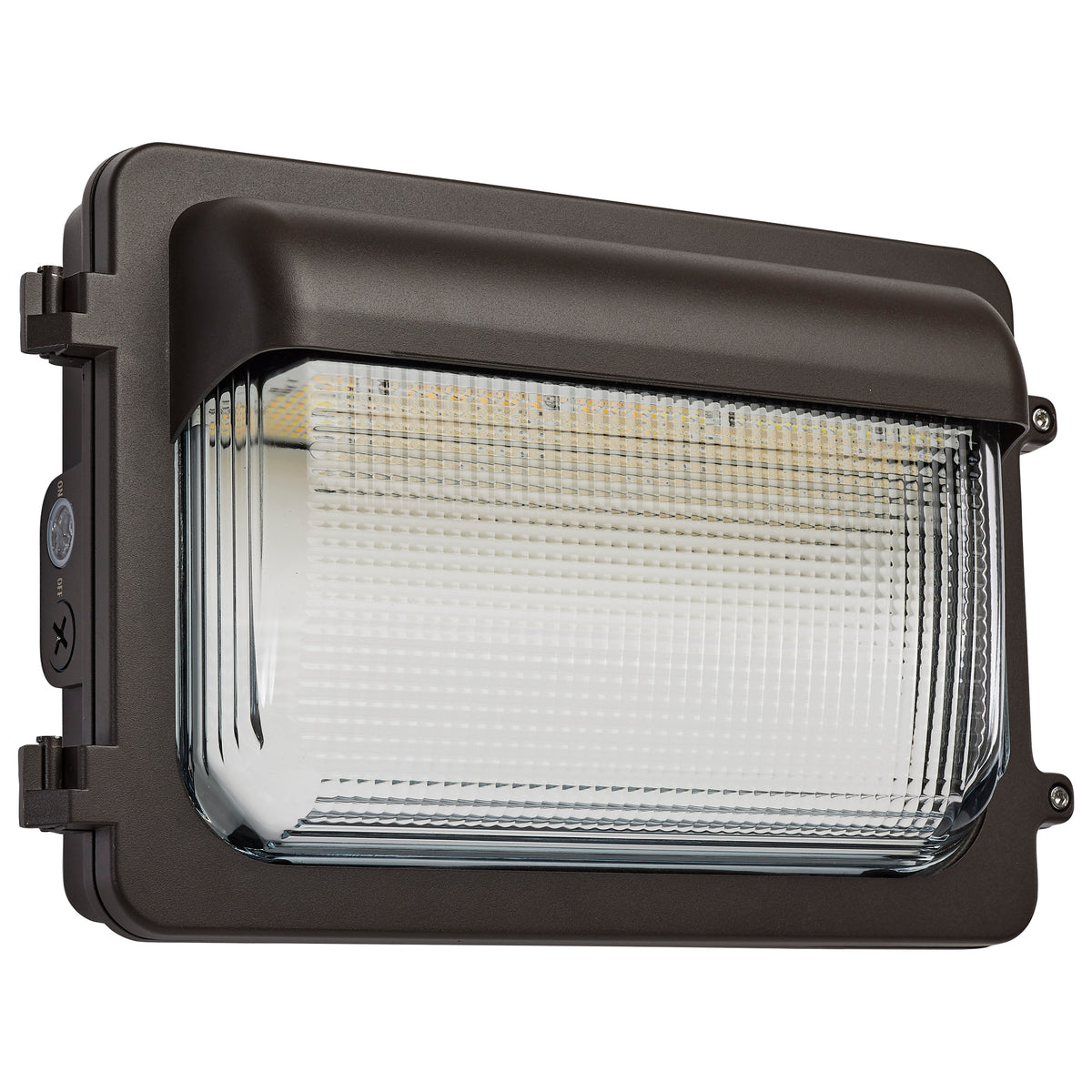 LED Low Profile Wall Pack - Wattage 70/85/100W and 3K/4K/5K Selectable - Photocell - Dimmable - Bronze Finish lighting
