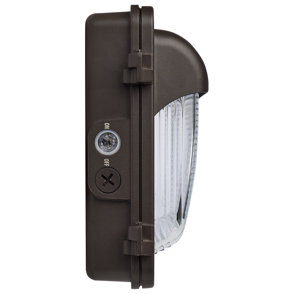 LED Low Profile Wall Pack - Wattage 30/45/60W and CCT 3K/4K/5K Selectable - Photocell - Emergency Battery - Bronze Finish