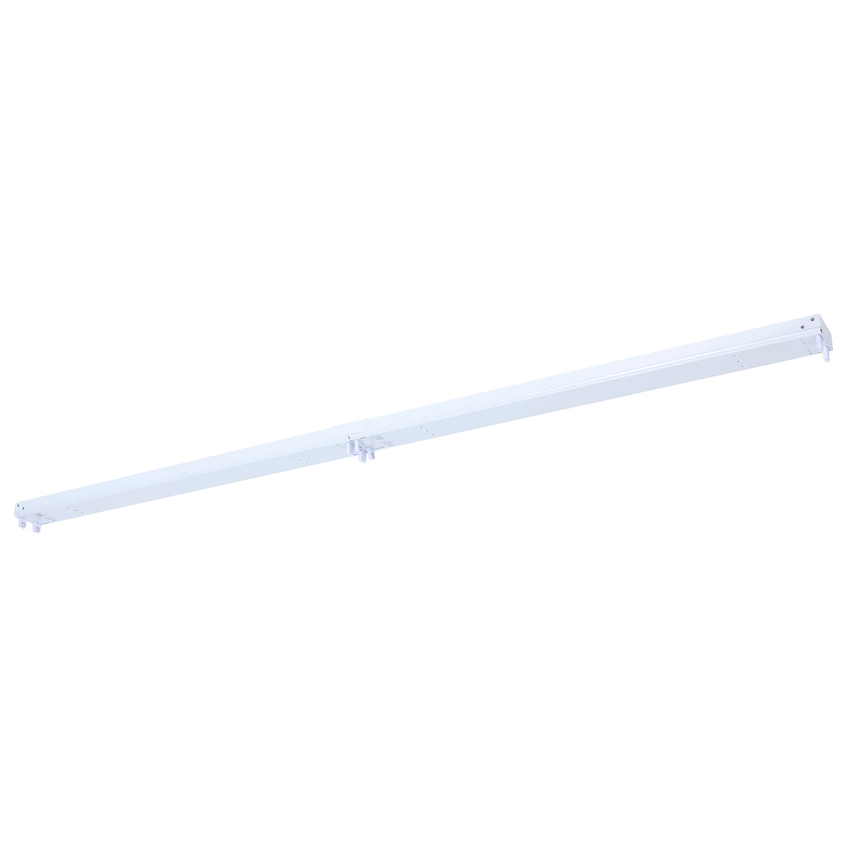 8 Foot - Quad Or Dual T8 Lamp Ready Fixture Channel - Empty Body Fixture - Complete Lamp Wiring Guide Available - White Finish