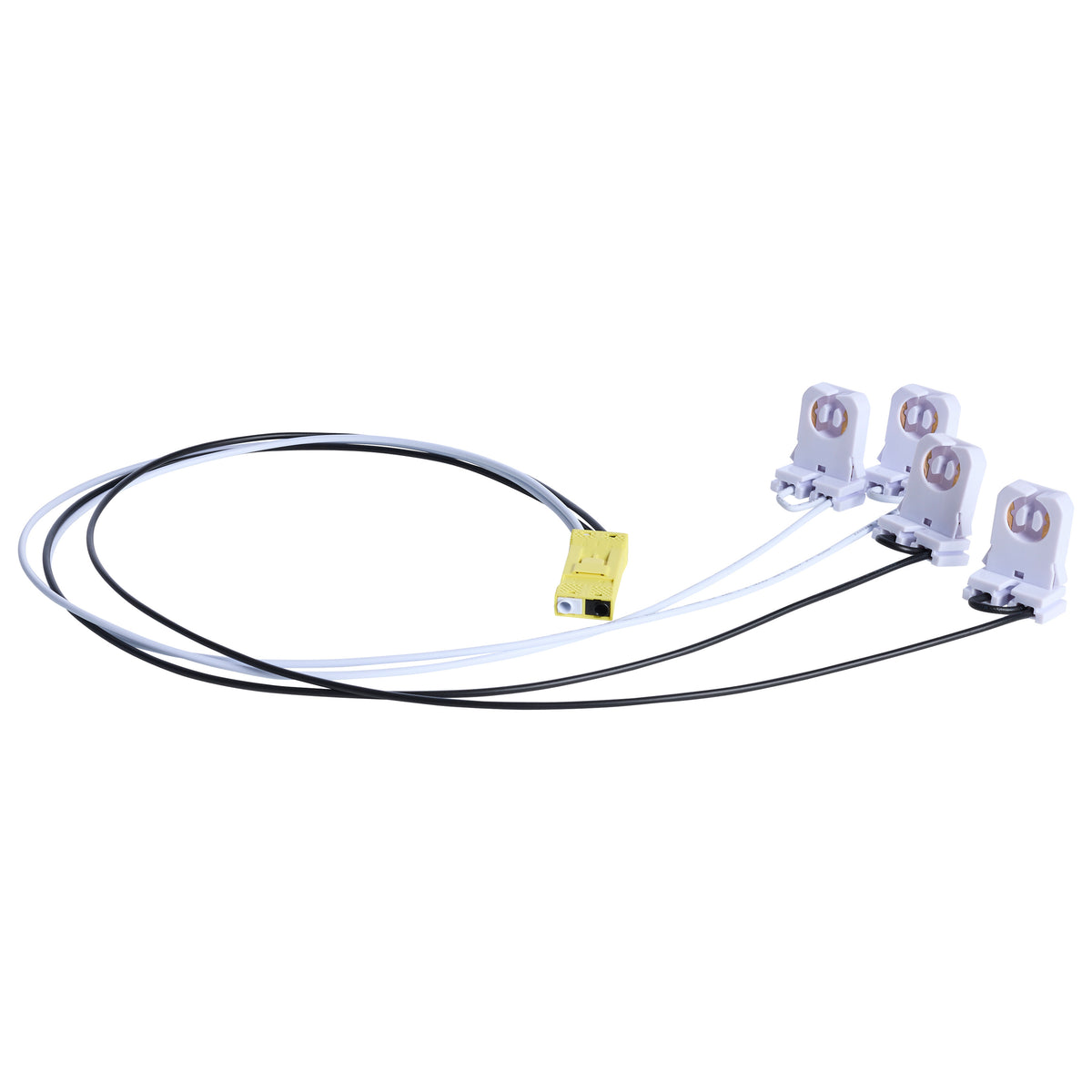 8 Foot - Quad Or Dual T8 Lamp Ready Fixture Channel - Empty Body Fixture - Complete Lamp Wiring Guide Available - White Finish