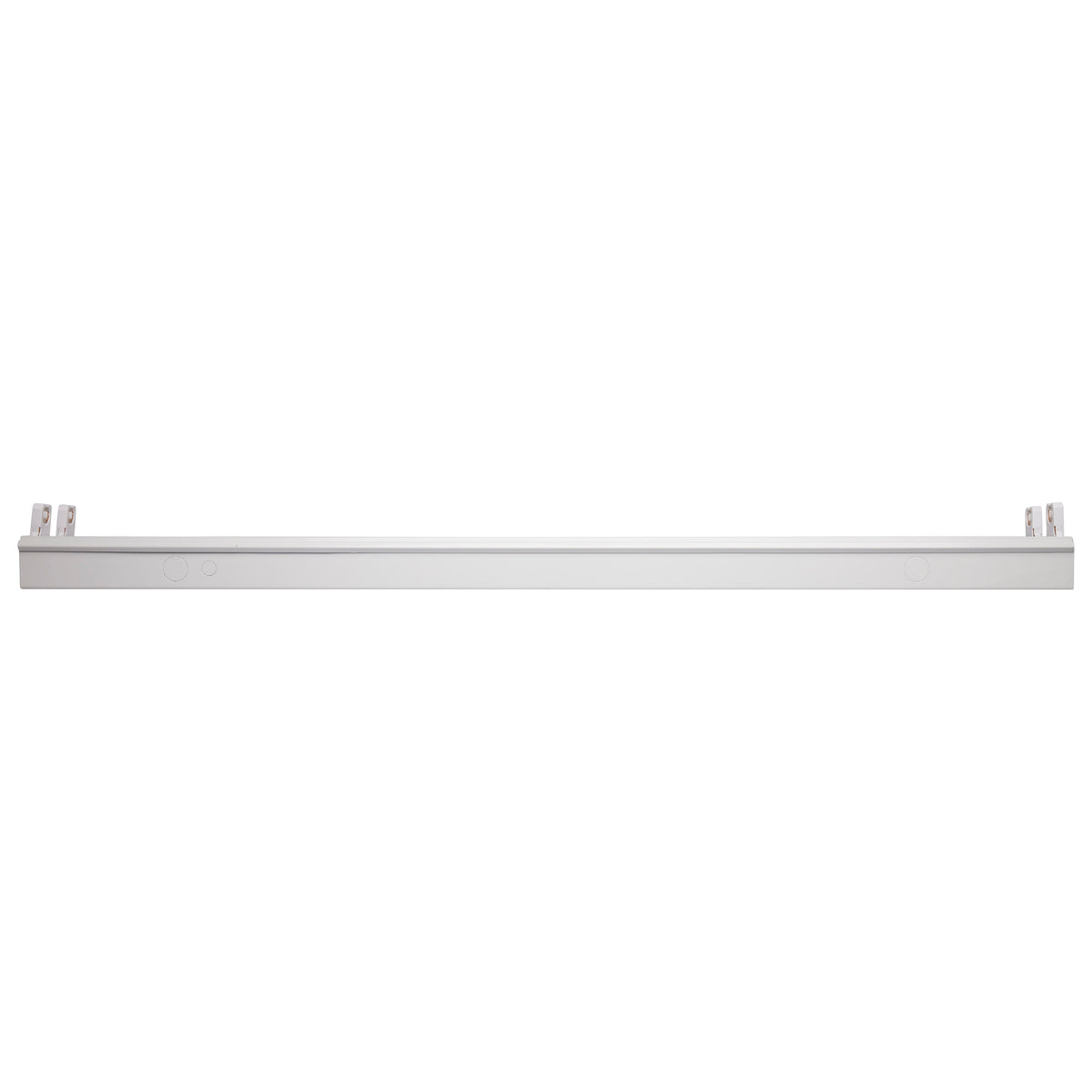 2 Foot - Dual T8 Lamp Ready Fixture Channel - Empty Body Fixture - Complete Lamp Wiring Guide Available - White Finish