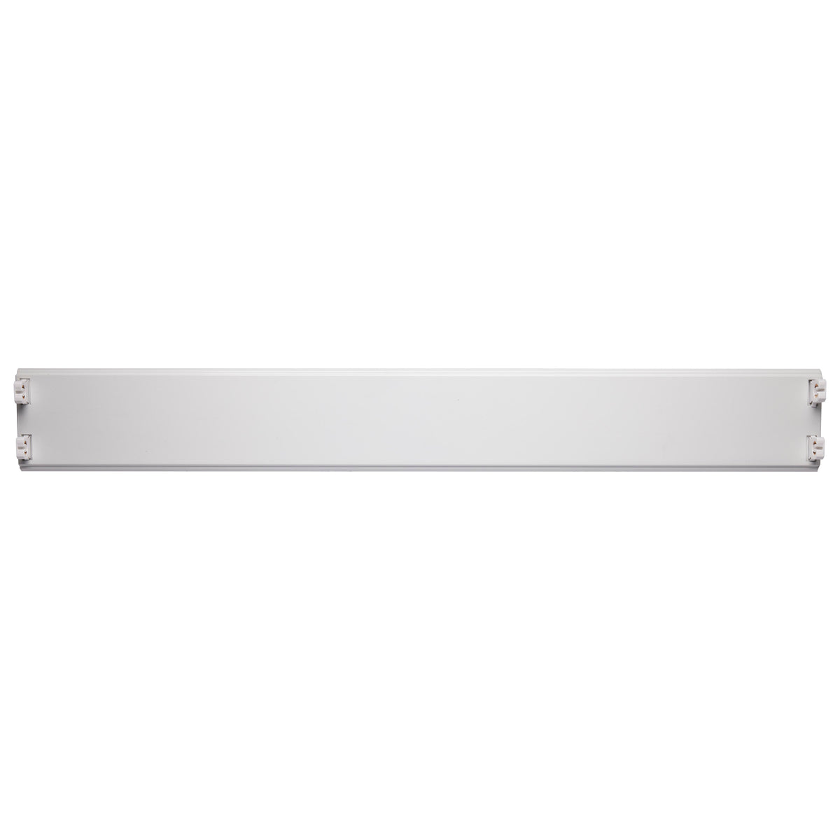 3 Foot - Dual T8 Lamp Ready Fixture Channel - Empty Body Fixture - Complete Lamp Wiring Guide Available - White Finish