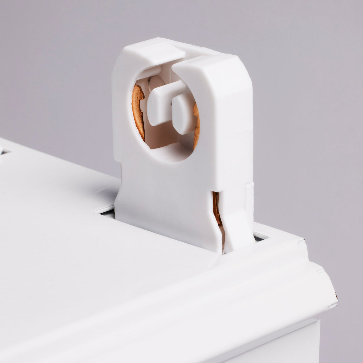 3 Foot - Dual T8 Lamp Ready Fixture Channel - Empty Body Fixture - Complete Lamp Wiring Guide Available - White Finish