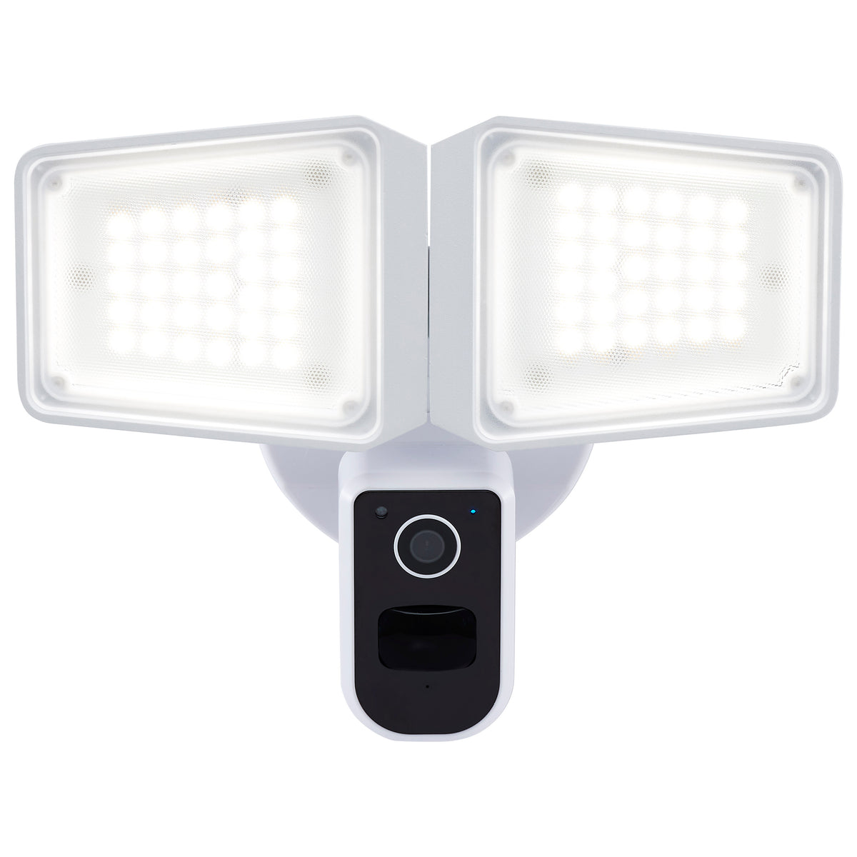 36 Watt Rectangular Outdoor SMART Security Light with Camera - Starfish EnabLED - Tunable White - White Finish