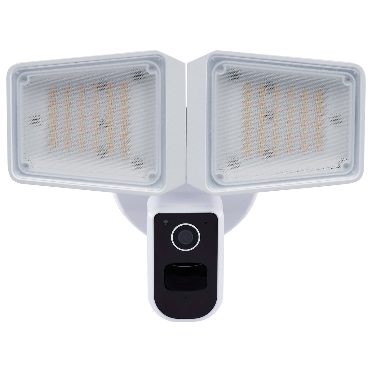 36 Watt Rectangular Outdoor SMART Security Light with Camera - Starfish EnabLED - Tunable White - White Finish