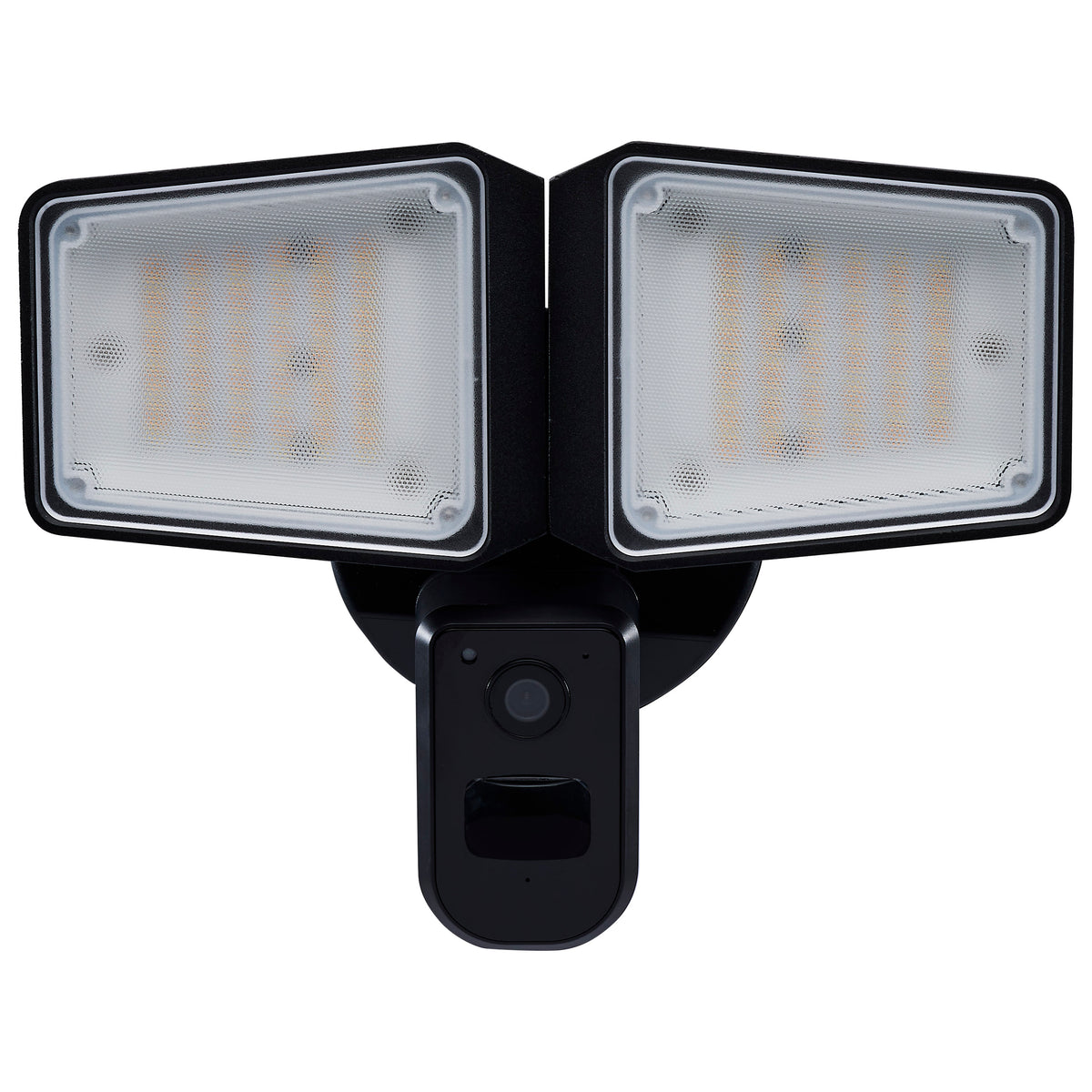 36 Watt Rectangular Outdoor SMART Security Light with Camera - Starfish EnabLED - Tunable White - Black Finish