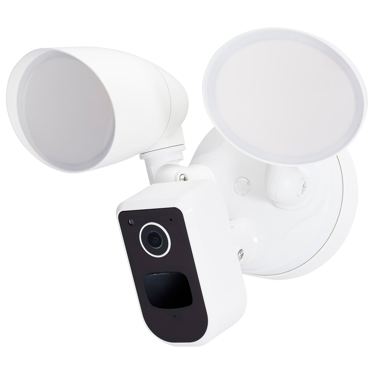20 Watt Bullet Outdoor SMART Security Light with Camera - Starfish EnabLED - 3K/4K/5K CCT Selectable - White Finish