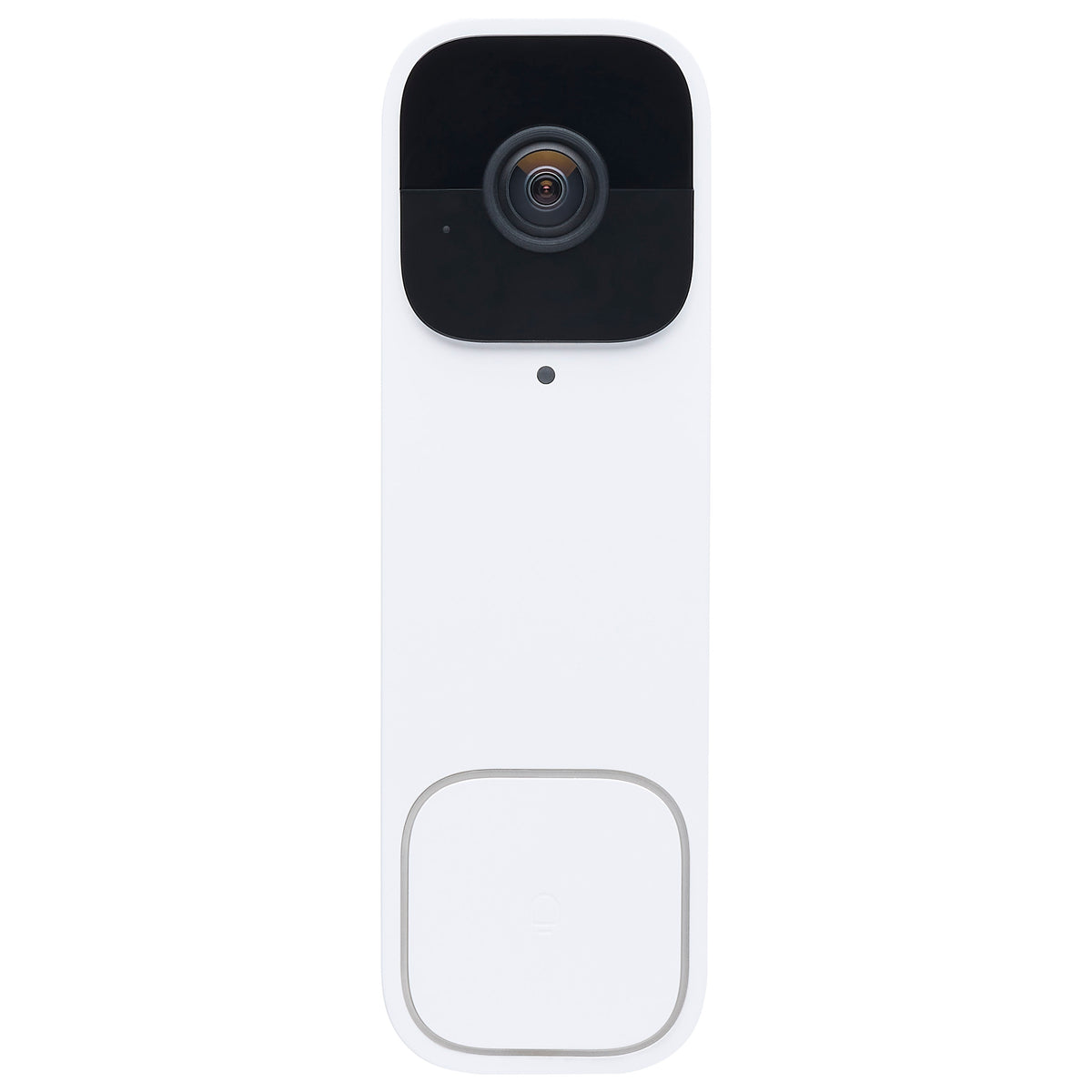 Starfish - Smart Doorbell Security Camera Wired - White Doorbell With White Chime - White Finish