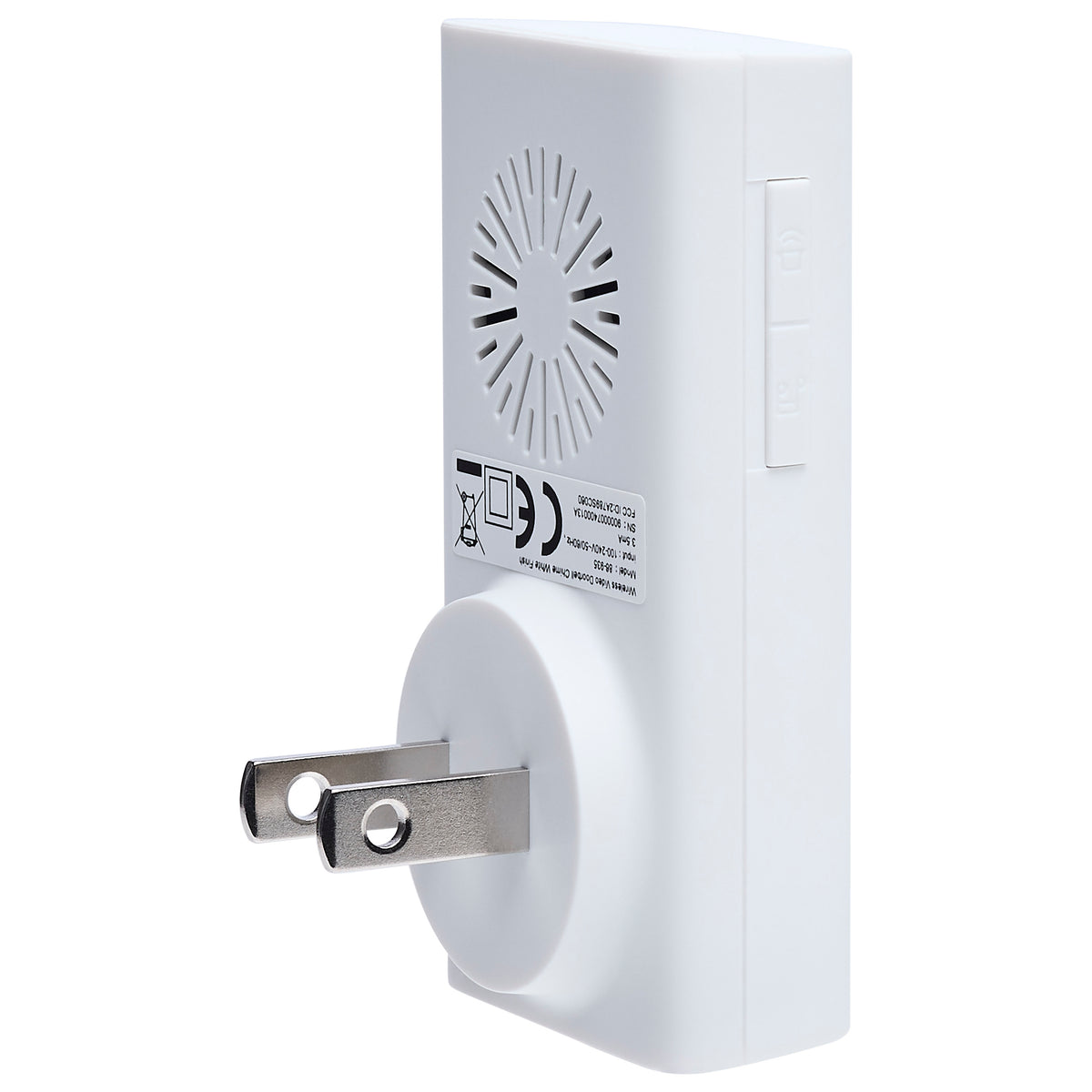 Starfish - SMART Doorbell Security Camera - White Doorbell with White Chime - White Finish