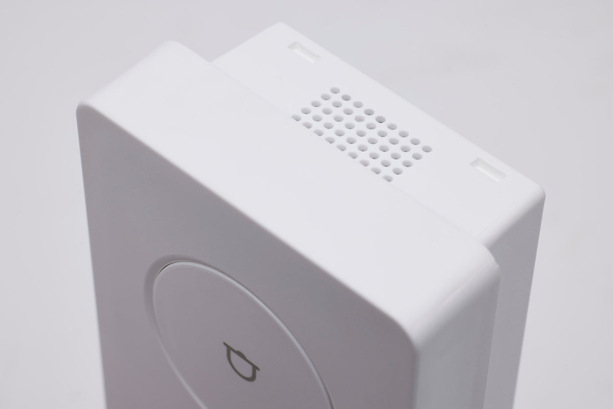 Starfish - SMART Doorbell Security Camera - White Doorbell with White Chime - White Finish