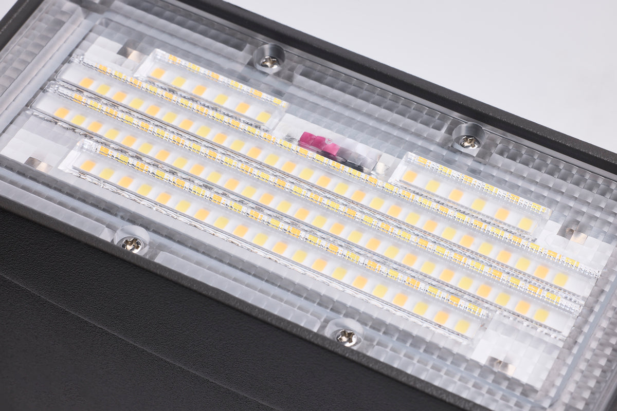 15/20/25 Watt - 3K/4K/5K CCT Selectable LED Small Adjustable Wall Pack - 120-277 Volt - Bronze Finish
