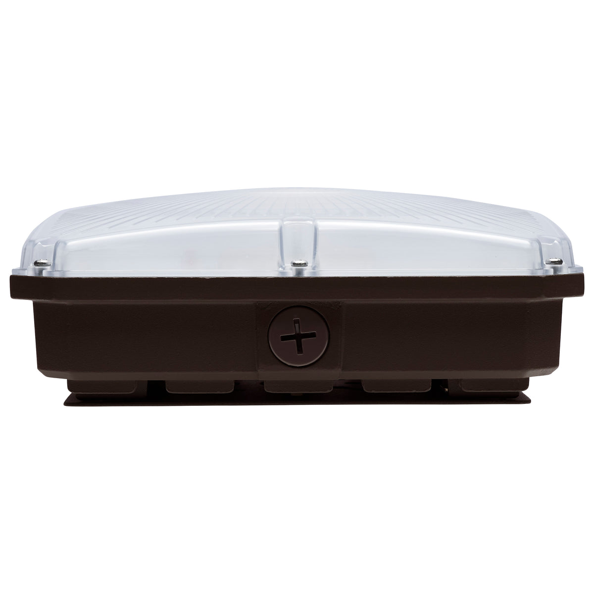 8.5 Inch LED Field Selectable Canopy Fixture With Sensor - 25/30/40 Watts - 3K/4K/5K CCT - 120-277 Range Voltage - Bronze Finish