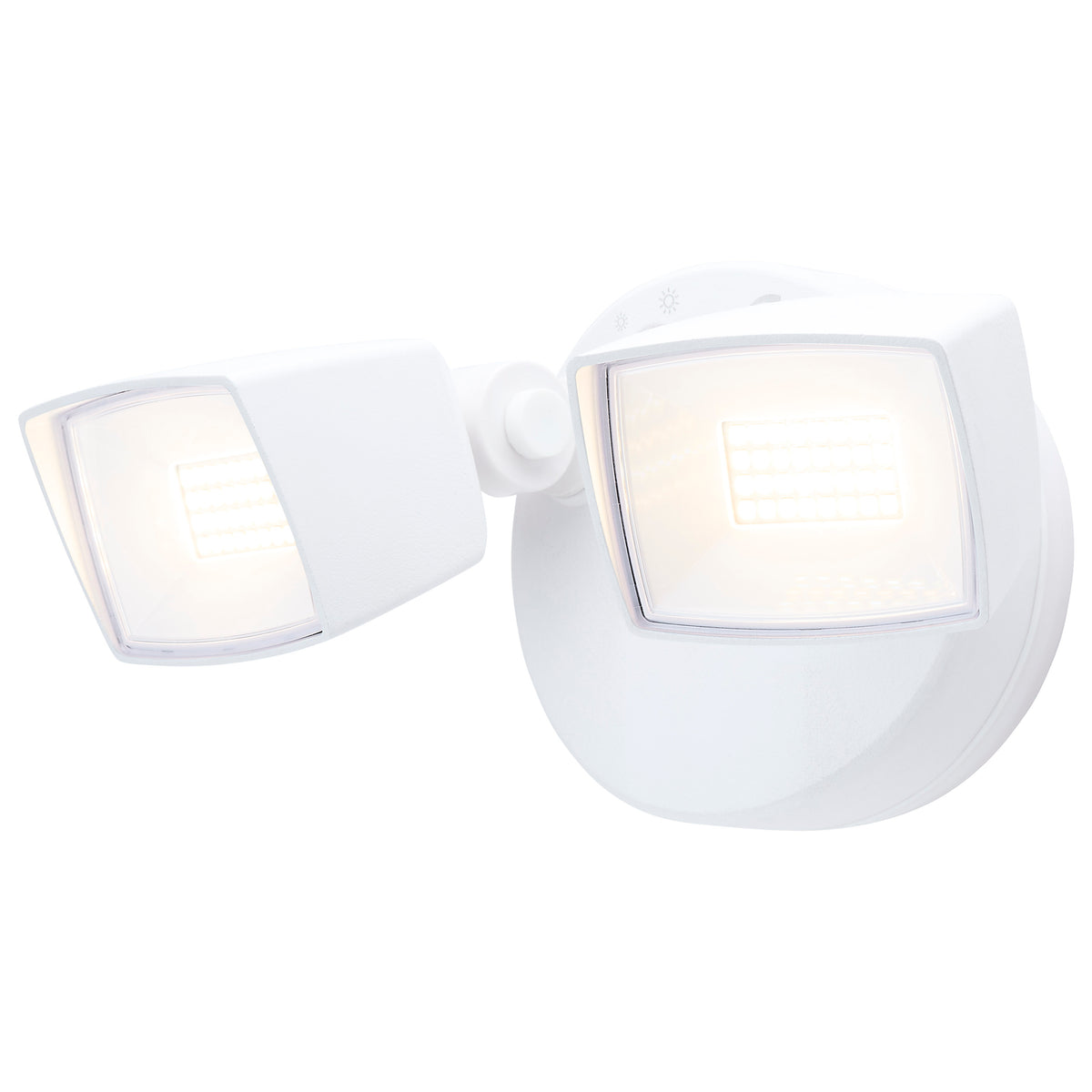 LED Security Light - Dual Head - Field Selectable - White Finish lighting product
