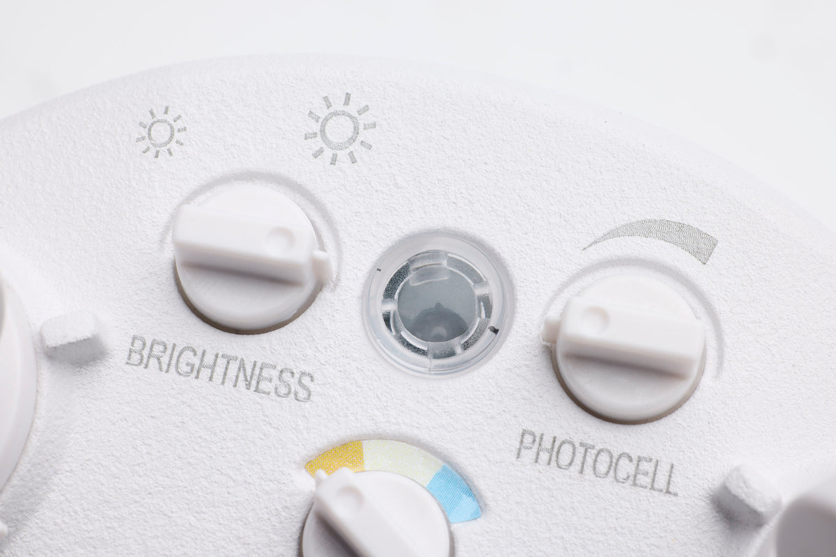 LED Security Light - Dual Head - Field Selectable - White Finish