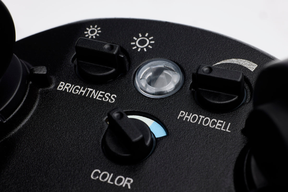 LED Security Light - Dual Head - Field Selectable - Black Finish