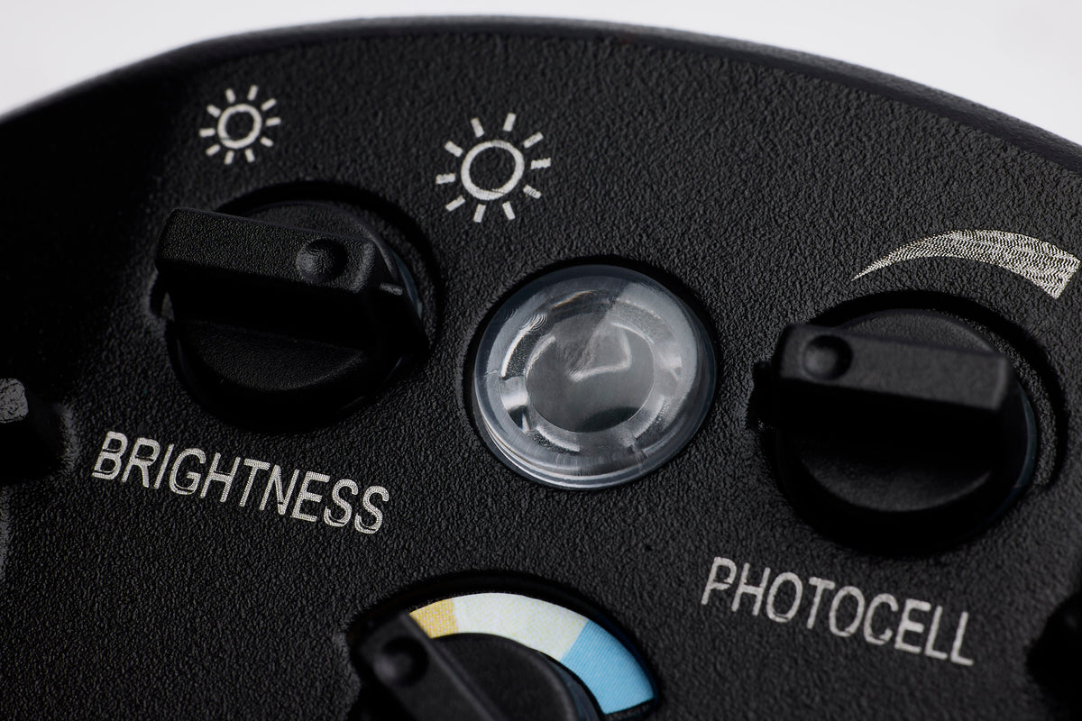 LED Security Light - Dual Head - Field Selectable - Black Finish