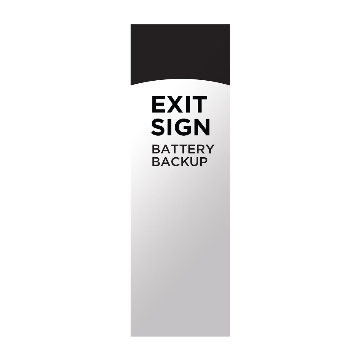 Green LED Exit Sign, 90min Ni-Cad backup, 120/277V, Single/Dual Face, Universal Mounting - White Finish
