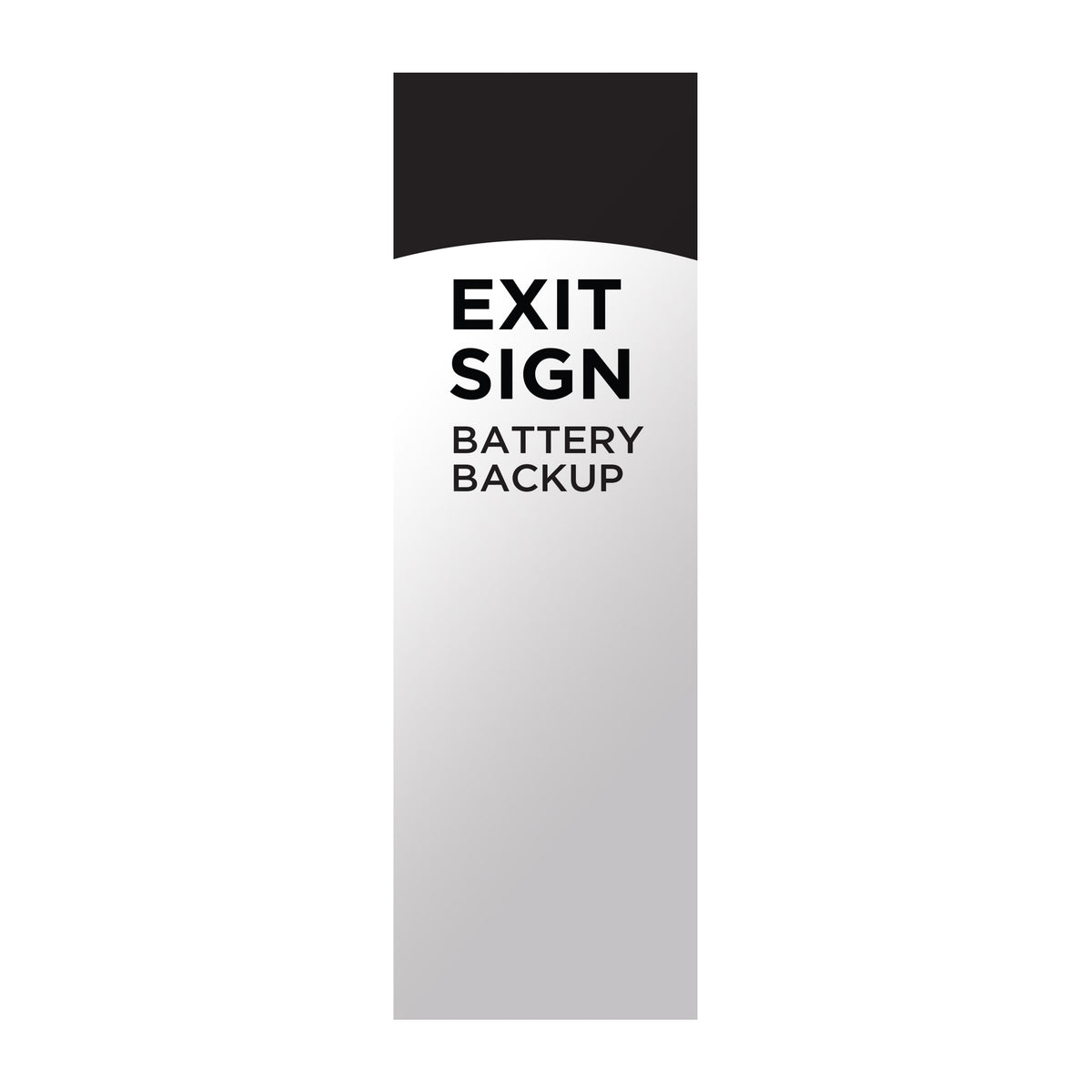 Green LED Exit Sign, 90min Ni-Cad backup, 120/277V, Single/Dual Face, Universal Mounting - White Finish