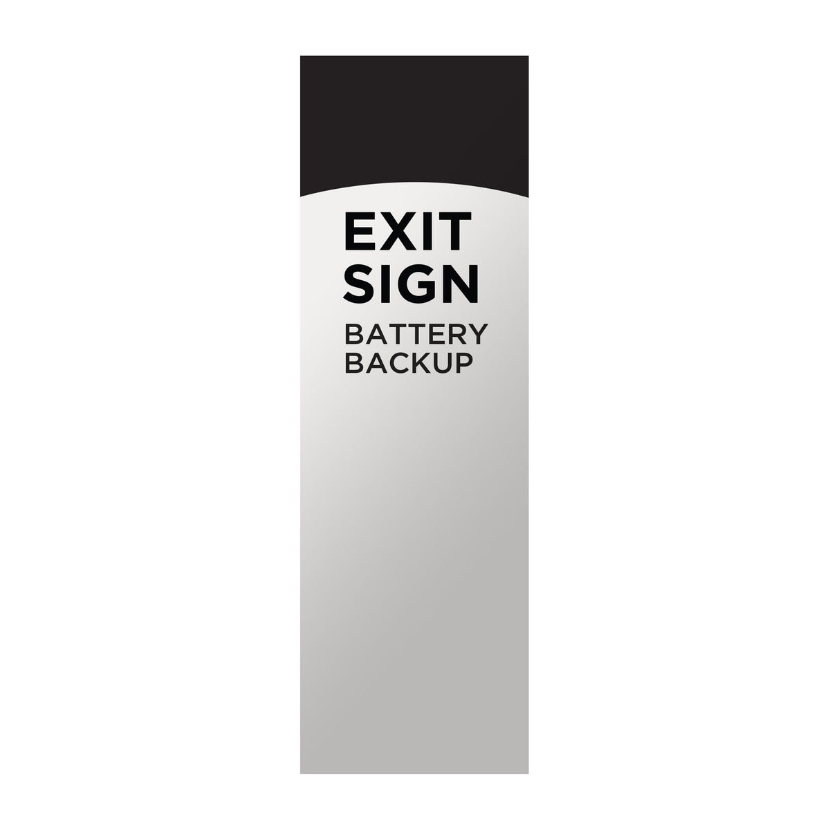 Red LED Exit Sign, 90min Ni-Cad backup, 120/277V, Single/Dual Face, Universal Mounting - White Finish
