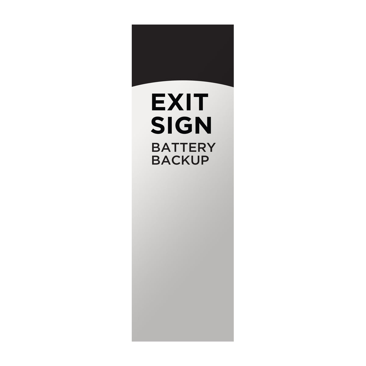 Red LED Exit Sign, 90min Ni-Cad backup, 120/277V, Single/Dual Face, Universal Mounting - White Finish