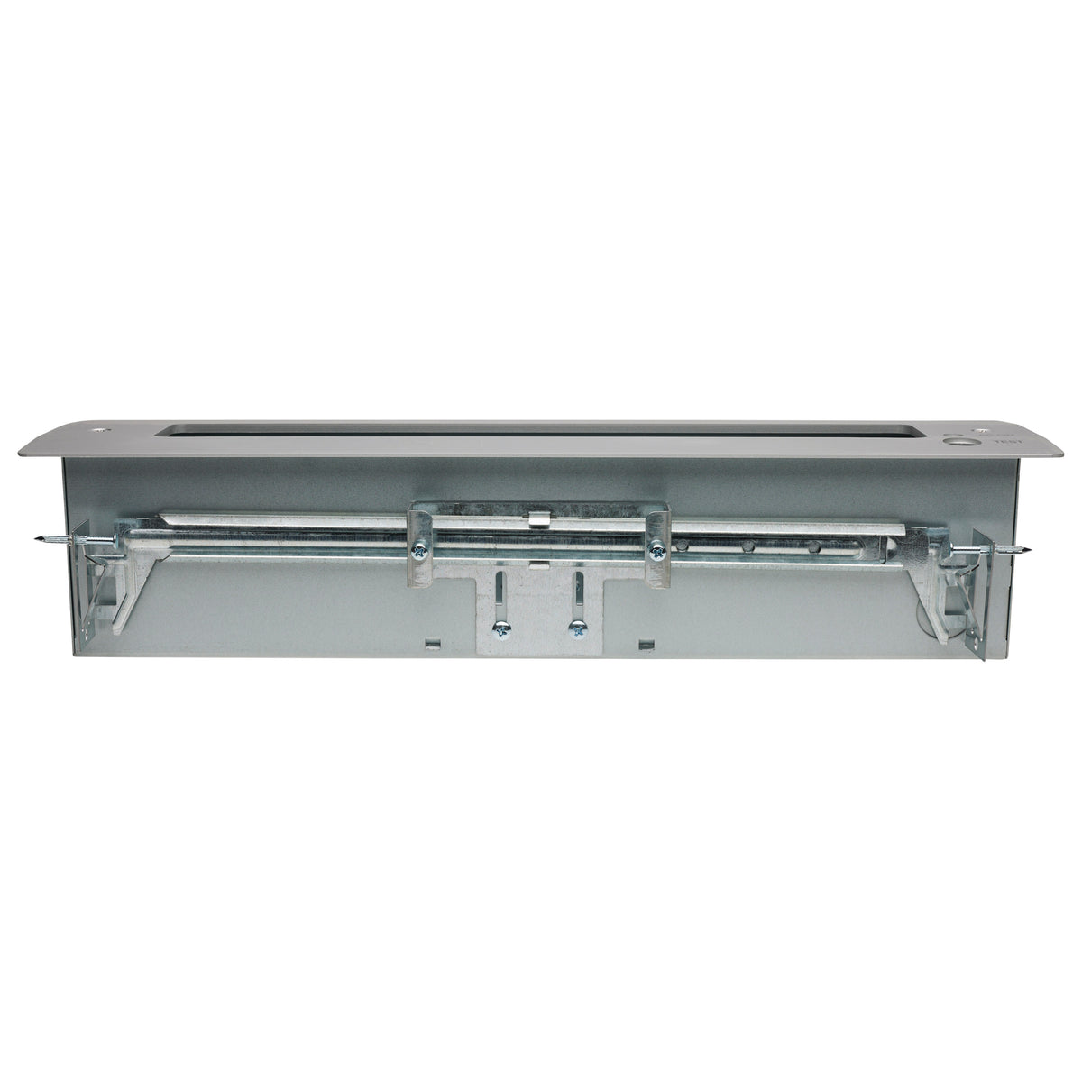 Green (Mirror) Edge Lit LED Exit Sign - 2.94 Watts - Dual Face - 120V/277 Volt - Silver Finish