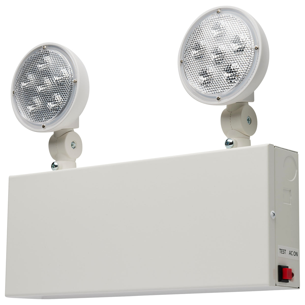 Emergency Light, 90min Ni-Cad backup, 120-277V, Dual Head, Universal Mounting, Steel/NYC - White Finish lighting product