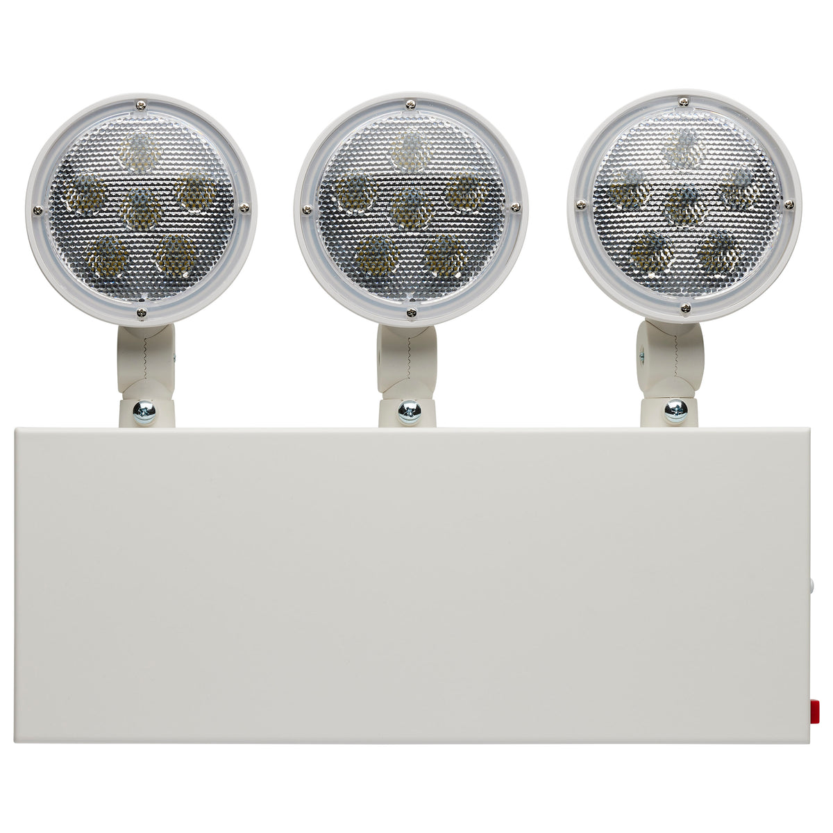 Emergency Light, 90min Ni-Cad backup, 120/277V, Tri Head, Universal Mounting, Steel/NYC - White Finish