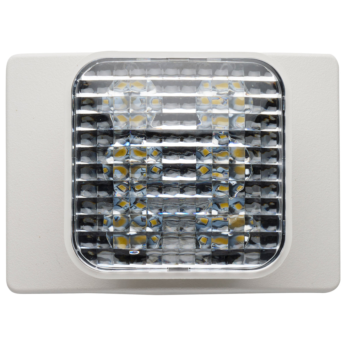Remote Emergency Light, Low-Voltage Backup, Single Head - White Finish