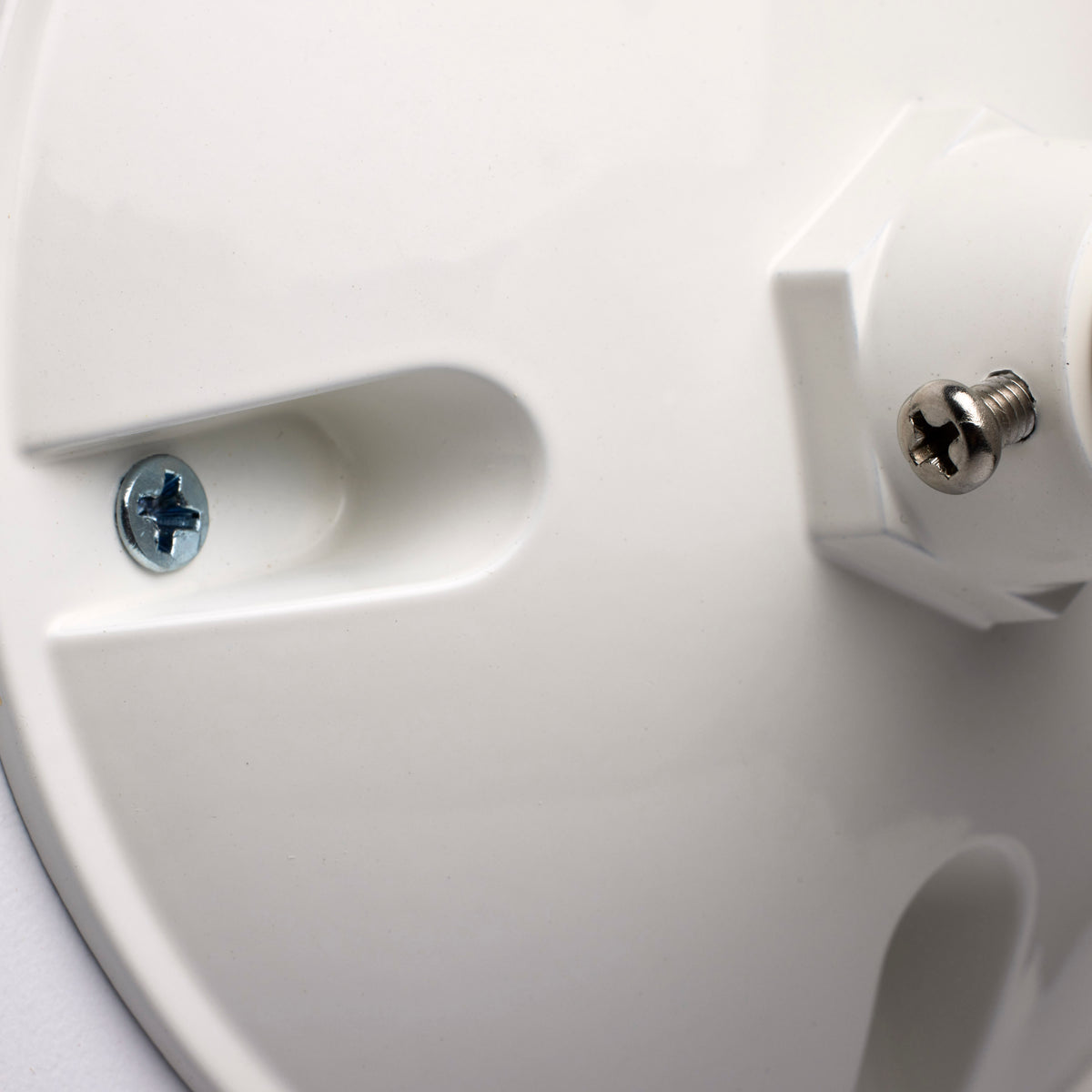 Remote Emergency Light, Low-Voltage Backup, Single Head, White Finish, Wet Location Rated