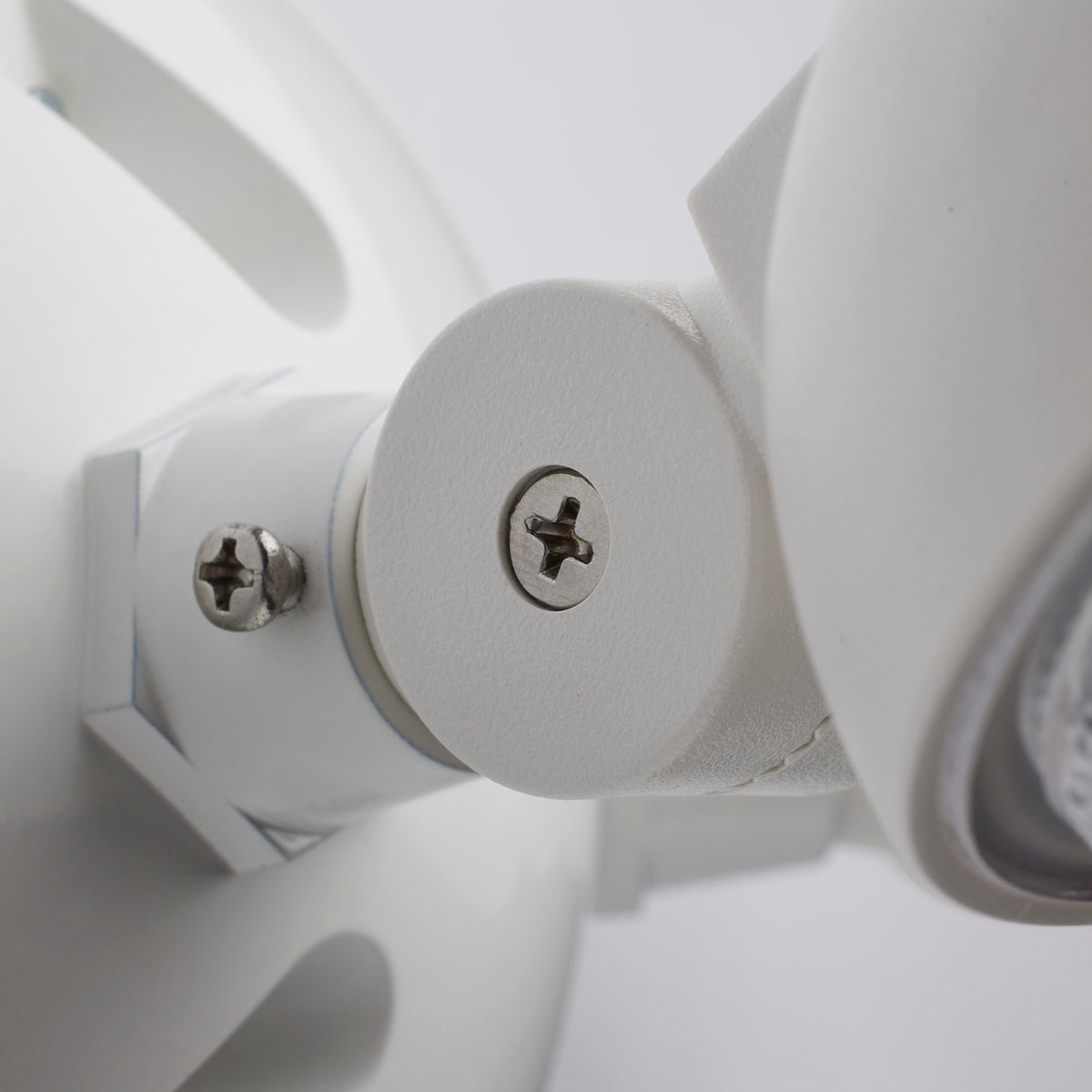Remote Emergency Light - Low-Voltage Backup - Double Head, White Finish, Wet Location Rated