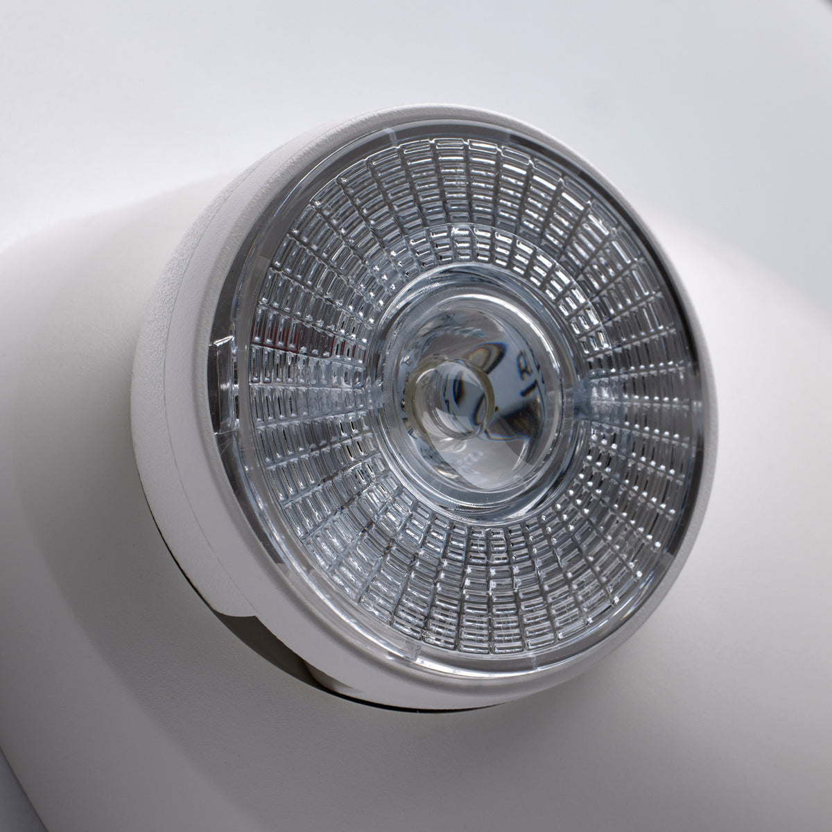 Emergency Light - Dual Head - 120/277 Volts - White Finish - Remote Compatible