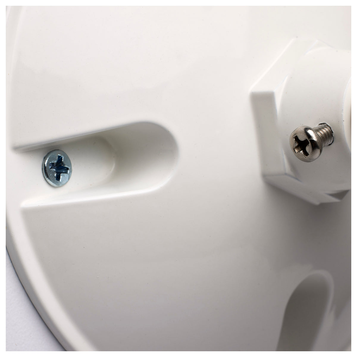 Remote Emergency Light - Weatherproof Low Power Single Head - 3-12V 0.75W - White Finish