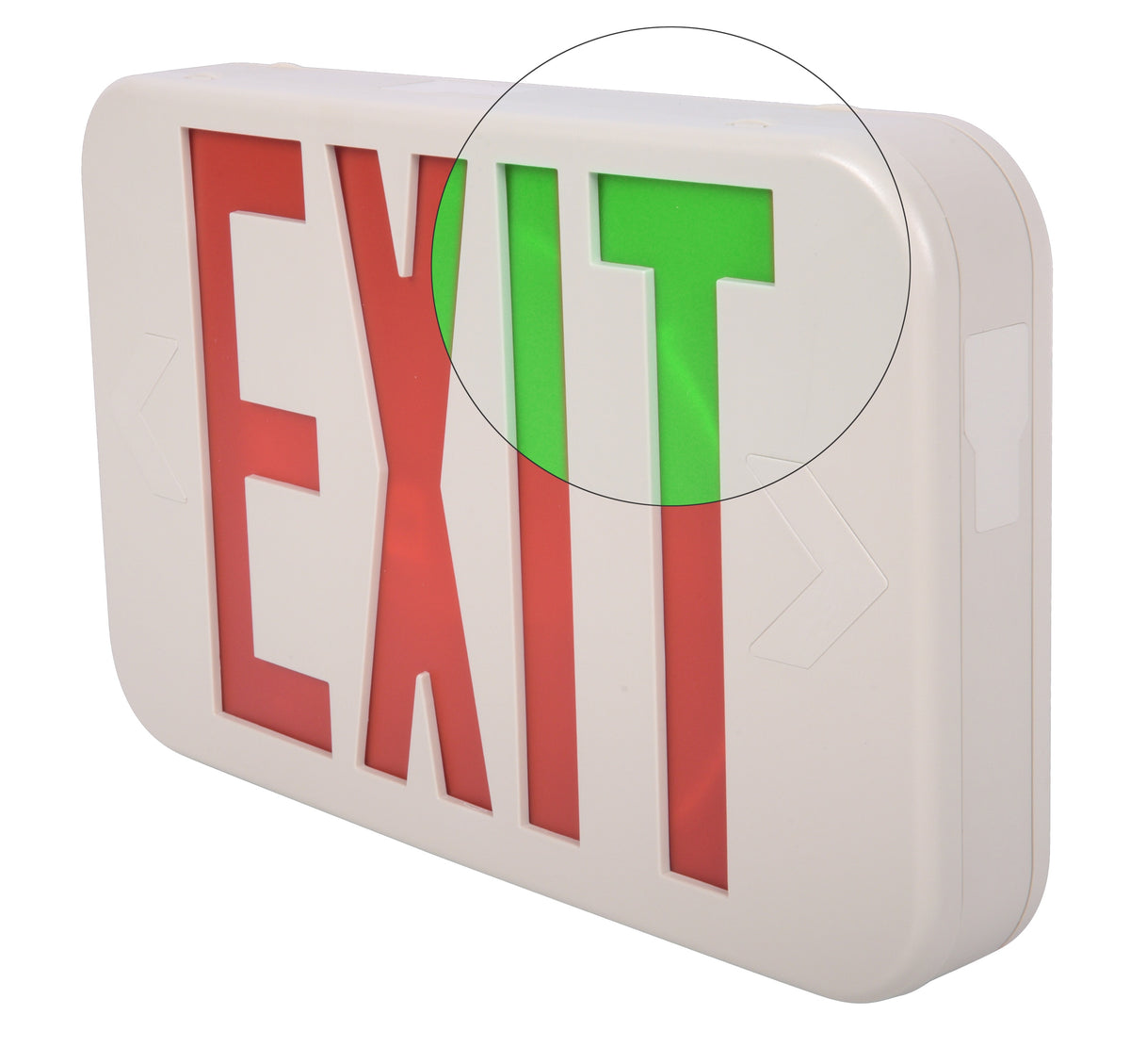 Emergency Light & Exit Signs in White finish