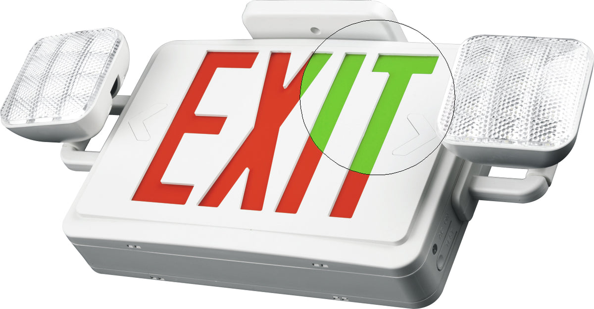 Exit Sign Combo - Emergency Light & Exit Signs