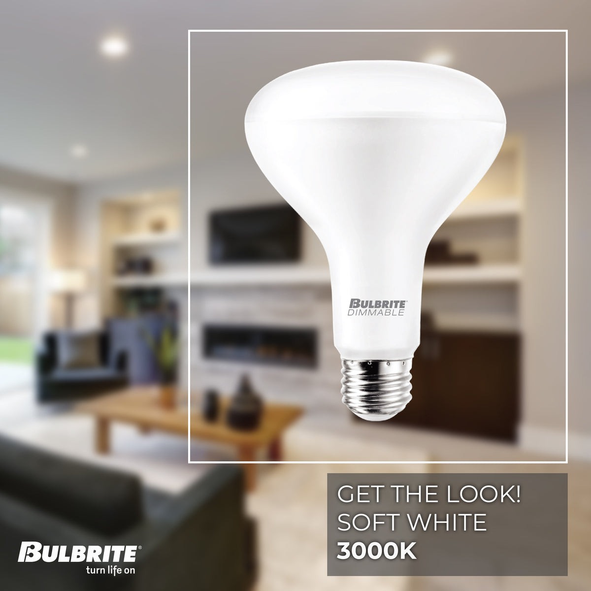 Bulbrite LED Filament 11W Dimmable BR30 Light Bulb with Frost Glass Finish and E26 Medium Base – 3000K Soft White Light, 1000 Lumens, 4-Pack