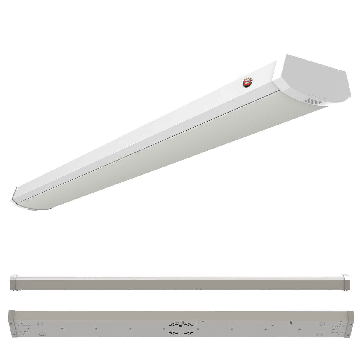 4 ft. 3000K LED Dimmable Wraparound Light W/ Battery Backup (120-277v), 5300 Lumens, White